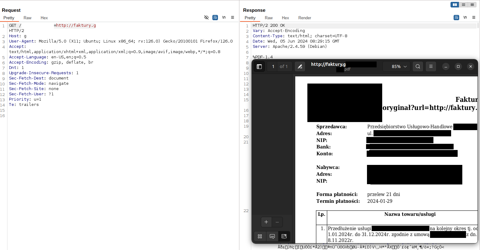 server-side request forgery